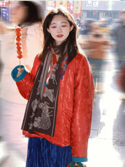 [Lantern Festival] 谜阿凰 元夕对襟袄 Lantern Festival Da Lǐng Jacket and Sapphire Velvet Skirt Set