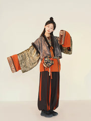 [Púsà Mán: The Bodhisattva Barbarian] 谜阿凰 菩萨蛮 Tang-Style Half-Armour Vest and Jin-Style Outerwear with Layering Options