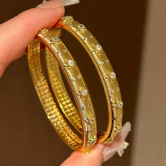 [The Golden Clover] 布契拉丝 Buccellati Style Tiger's Eye Jewelry Set with Brushed Gold Finish