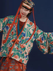 [Four Seasons Auspiciousness] 谜阿凰 四时吉祥 Jin & Tang Style Hanfu Series with Pleated Skirts and Merino Wool Knitwear