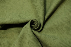 [Whispering Brook Deer] 鹿鸣溪 Original Ming Style Stand-Collar Bufu Robe in Green