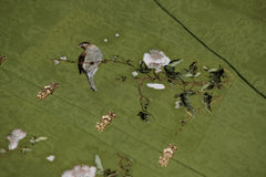 [Whispering Brook Deer] 鹿鸣溪 Original Ming Style Stand-Collar Bufu Robe in Green