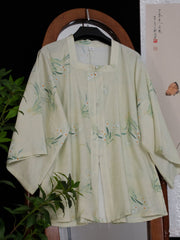 [Whispering Brook Deer] 鹿鸣溪 Original Ming Style Square-Collar Robe & Song Pants Set