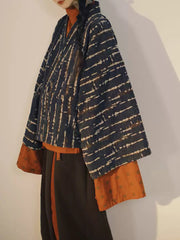 [Yuè Chuān: Crossing the River] 越川外襦 Yuè Chuān Outer Jacket with Retro Washed Cotton and Gathered Trousers