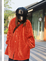 [Flying Petal Command] 谜阿凰 飞花令圆领衫 Ming-Style Round Collar Blouse & Velvet Mamian Skirt Set for Modern Daily Wear