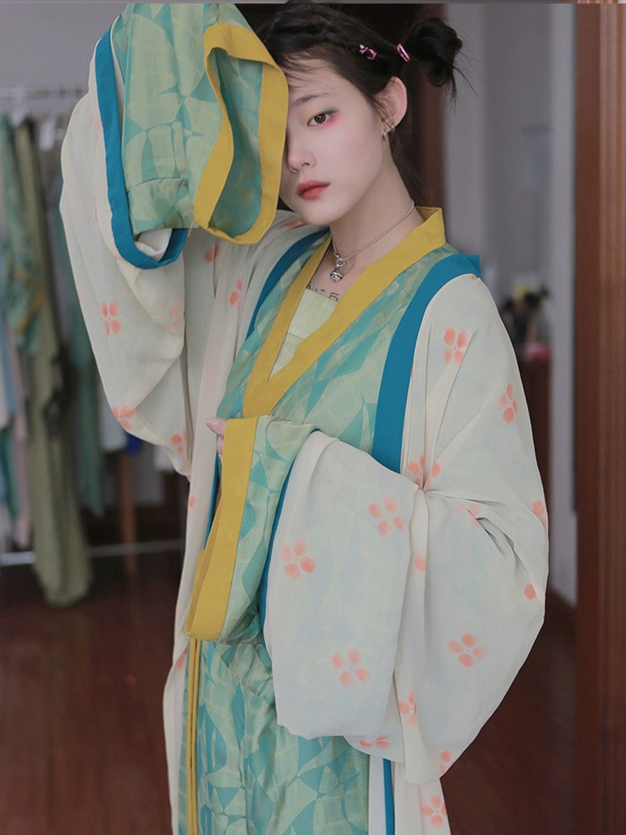 [Ethereal Steps] 凌波微步 Replica Han Dynasty Gauze Robe & Wide-Leg Pants Set