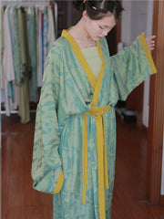 [Ethereal Steps] 凌波微步 Replica Han Dynasty Gauze Robe & Wide-Leg Pants Set