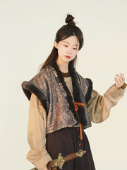 [Púsà Mán: The Bodhisattva Barbarian] 谜阿凰 菩萨蛮 Tang-Style Half-Armour Vest and Jin-Style Outerwear with Layering Options