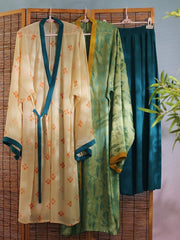 [Ethereal Steps] 凌波微步 Replica Han Dynasty Gauze Robe & Wide-Leg Pants Set