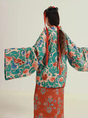 [Four Seasons Auspiciousness] 谜阿凰 四时吉祥 Jin & Tang Style Hanfu Series with Pleated Skirts and Merino Wool Knitwear