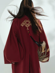 [The Reed Whisperer] 芦苇风衣 Original New Chinese Style Heavy Industry Embroidered Overcoat for Unisex & Commuting