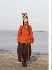 [Yuè Chuān: Crossing the River] 越川外襦 Yuè Chuān Outer Jacket with Retro Washed Cotton and Gathered Trousers