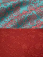 [Cyan Glow] 青荧 Original Tang Style Hanfu Set with Pomegranate Red Skirt