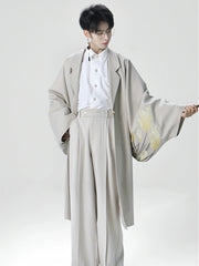 [The Reed Whisperer] 芦苇风衣 Original New Chinese Style Heavy Industry Embroidered Overcoat for Unisex & Commuting