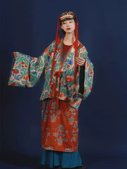 [Four Seasons Auspiciousness] 谜阿凰 四时吉祥 Jin & Tang Style Hanfu Series with Pleated Skirts and Merino Wool Knitwear