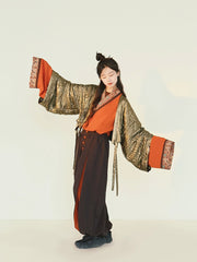 [Púsà Mán: The Bodhisattva Barbarian] 谜阿凰 菩萨蛮 Tang-Style Half-Armour Vest and Jin-Style Outerwear with Layering Options