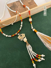 [Lion Dance Awakening] 国潮醒狮 Lion Dance Chic Hanfu Accessory Set with Tassel Necklace and Yīngluò Ornaments