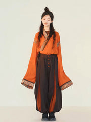 [Púsà Mán: The Bodhisattva Barbarian] 谜阿凰 菩萨蛮 Tang-Style Half-Armour Vest and Jin-Style Outerwear with Layering Options