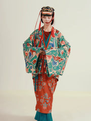 [Four Seasons Auspiciousness] 谜阿凰 四时吉祥 Jin & Tang Style Hanfu Series with Pleated Skirts and Merino Wool Knitwear