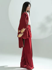 [The Reed Whisperer] 芦苇风衣 Original New Chinese Style Heavy Industry Embroidered Overcoat for Unisex & Commuting