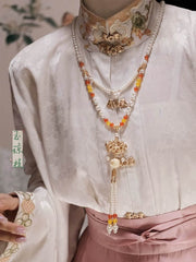 [Lion Dance Awakening] 国潮醒狮 Lion Dance Chic Hanfu Accessory Set with Tassel Necklace and Yīngluò Ornaments