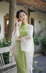 [Whispering Butterflies] 蝶语 Original Hanfu-Inspired Qipao Dress for Daily Elegance