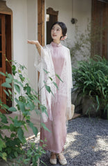 [Whispering Butterflies] 蝶语 Original Hanfu-Inspired Qipao Dress for Daily Elegance