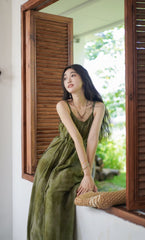 [Summer Breeze] 清风 Original Hanfu-Inspired Slip Dress for Daily Wear