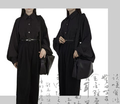 [Early Cloud] 初云 Improved Pipa-Sleeve Base Shirt for Unisex & New Chinese Style Commuting