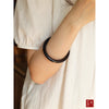 木眠「Spring Offering」 Solid Natural Sandalwood Round Bangle - New Chinese Style Jewelry Gift