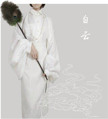 [Early Cloud] 初云 Improved Pipa-Sleeve Base Shirt for Unisex & New Chinese Style Commuting