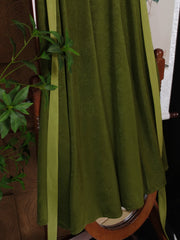 [Whispering Brook Deer] 鹿鸣溪 Original Tang Style Cowl Neck Shirt & Multi-Color Gore Skirt Set