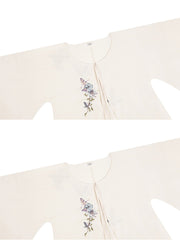 [Swallowtail Serenade] 燕尾蝶 Original Neo-Chinese Style Set with Embroidered Outer Shirt & Jacquard Slip Dress