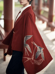 [The Swallow's Return] 燕归来 Original New Chinese Style Commuting Suit Jacket with Heavy Embroidery