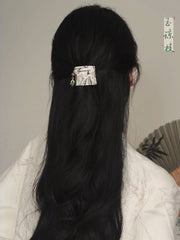 [Ink Harmony] 新中式国风刺绣平安扣流苏马尾扣 New Chinese Style Embroidered Ping'an Kou Tassel Ponytail Holder