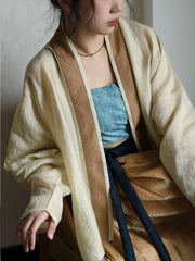 [Whispers of the Wilds] 弥野 Original Song Style Set with Airplane Sleeve Top & Hundred-Pleat Skirt