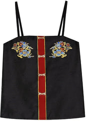 [Verdant Mountains & Rivers] 点翠配山河映画 Original Ming Style Hanfu Set with Dian Cui Mamian Skirt & Airplane Sleeve Top