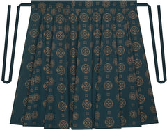 [Jade Reflection] 翠映 Original Tang Style Hanfu Set - Neo-Chinese Modified Floral Top and Nine-Gore Skirt