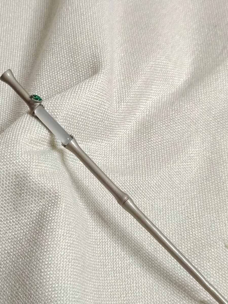 [The Emerald Grove] 苍翠竹节簪 Original New Chinese Style Bamboo Jade & Silver Hairpin - Spiritual Aesthetic Accessory