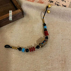 [The Tibetan Echo] 臧式 Original Tibetan Style Natural Stone Bodhi Bead Woven Bracelet with Bells