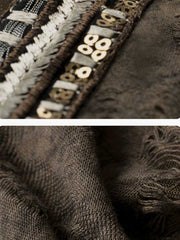 [Poem of the Wilderness] 旷野之诗 Original National Style Embroidered Vest, Inner Top & Lantern Pants Set