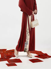 [Crimson Court] 宫墙 Original Song Style Hanfu Set for Engagement Ceremonies with Round-Collar Jacket & Spinning Skirt