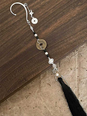 [Auspicious Coin] 新中式古旧铜钱长款流苏耳挂 New Chinese Style Antique Coin Tassel Earcuff for Hanfu & Qipao