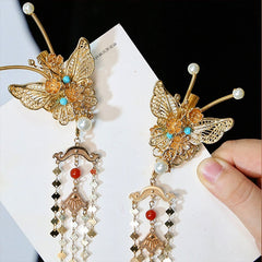 [Phoenix Suitor] 耀如春华 Dazzling Spring Elegance Tang/Ming Style Hair Crown and Accessory Set