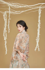 [Tender Willow] 娇柳 Original Design Song Dynasty Style Hanfu Set - Changgan Temple Shirt, Song Camisole, and Pleated Skirt
