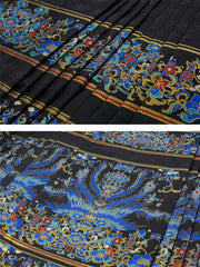 [Verdant Mountains & Rivers] 点翠配山河映画 Original Ming Style Hanfu Set with Dian Cui Mamian Skirt & Airplane Sleeve Top