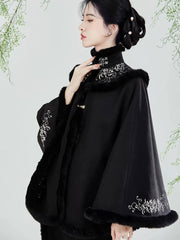 [Whispers of the Southern Bough] 南枝 Original Song Style Hanfu Set with Embroidered Cape & Spinning Skirt