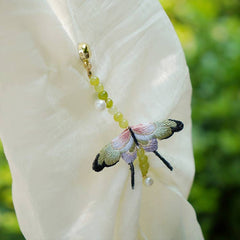 [The Misty Depth] 云深雾浅 Original Double-Sided Embroidery & Beaded Magnetic Sleeve Holder for Hanfu