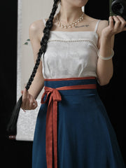 [Whispering Brook Deer] 鹿鸣溪 Jacquard Song Style Camisole Inner Wear