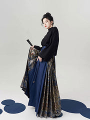 [Seasons of Peace & Plenty] 时和岁丰 Original Hanfu Set with Sweater, Mamian Skirt & Three-Pleat Skirt